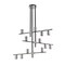 Z-Lite Calumet 12 Light Chandelier, Mate Black + Polished Nickel 814-12MB-PN - alternate 4